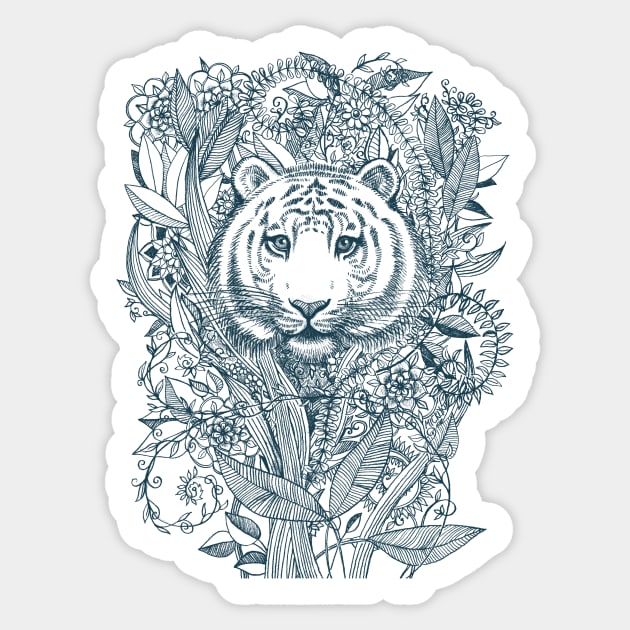 Tiger Tangle Sticker by micklyn